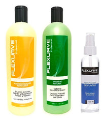 Shampoo Flexuave, Reparador De Puntas Y Ac. Hidratante