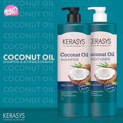 Shampoo Kerasys Con Aceite De Coco 1lt, Brillo Y Suavidad