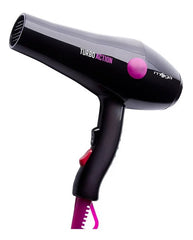 Secador De Pelo Profesional Mega Turbo Action 2000w Nice Negro