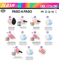 Kit Esmaltes Semipermanentes Gnp 15ml 21 Free + Base Y Top