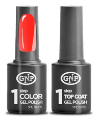 Kit De Esmalte Semipermanente De 1 Paso Gnp Color + Top Coat