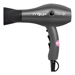Secador Pelo Profesional Mega Nano Ion 2000w Nuevo Modelo Gris Oscuro