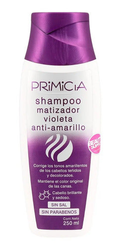 Shampoo Matizador Violeta Primicia 250ml, Sin Parabenos