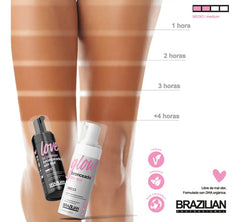 Kit De Autobronceante Brazilian Mousse Glow 150ml + Guante