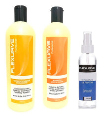 Shampoo Flexuave, Reparador De Puntas Y Ac. Hidratante