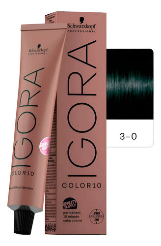 Tinta Igora Color10 Schwarzkopf, Todos Los Tonos, 10 Minutos