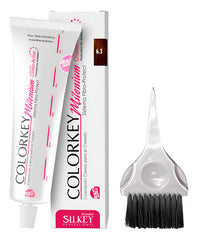 Kit Tinta Silkey Colorkey Milenium 120g + Pincel De Tinta