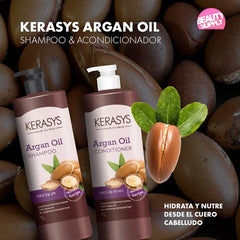 Acondicionador Kerasys Aceite De Argan 1lt, Ideal Dañados