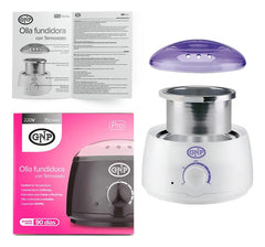 Cera Depilatoria Española 1kg,olla,bandas,aceite 500ml