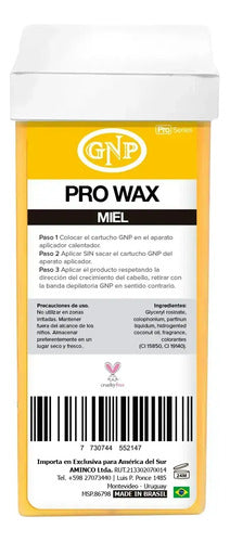 Cera Depilatoria Miel Gnp X24 Cartuchos Roll On Pro