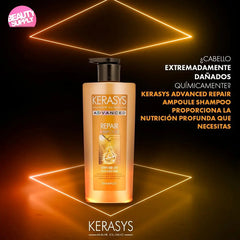 Shampoo Kerasys Advance Reparador 600ml Nutrición Profunda