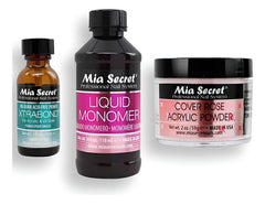 Mia Secret Liquido 118ml, Cover Uñas 59gr, Primer 30ml. Nice